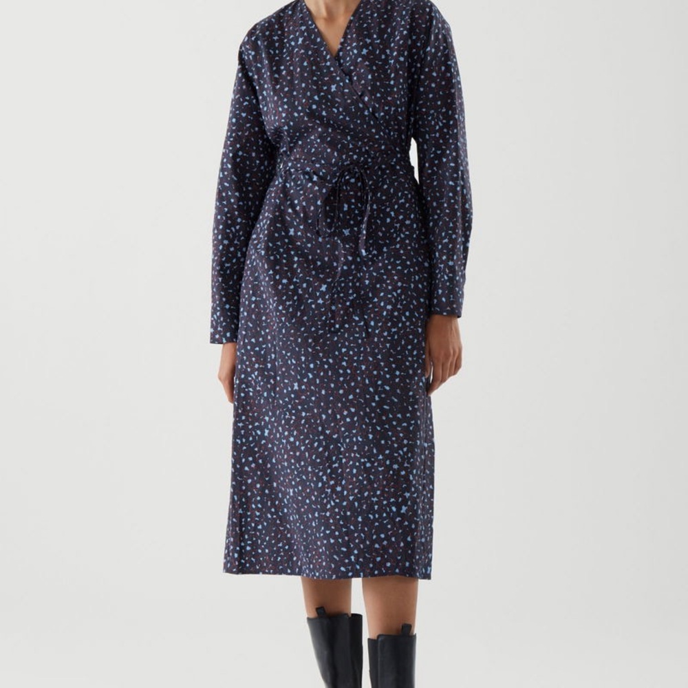 COS Printed Wrap Dress